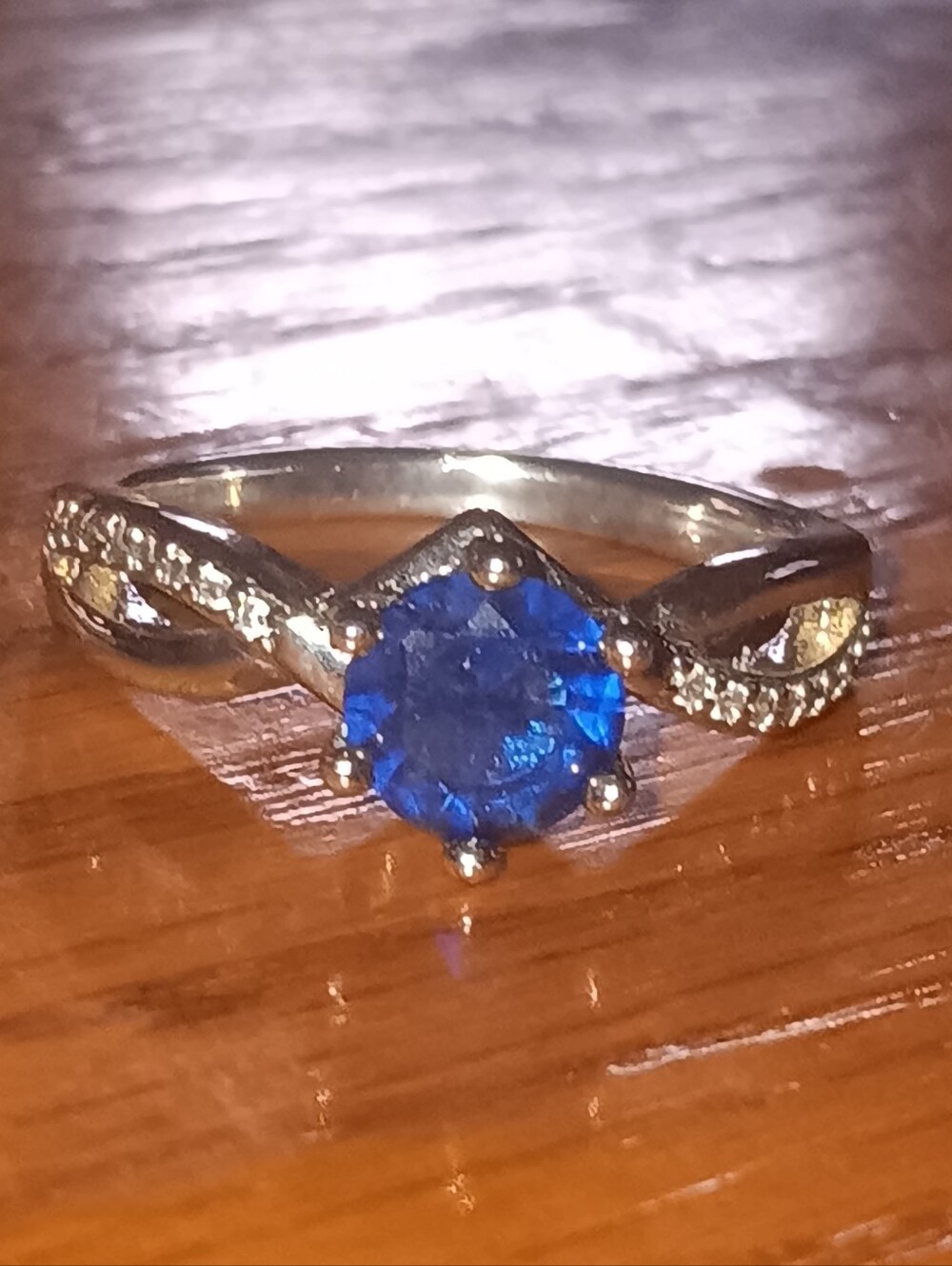 1.6ct. Natural Sapphire & Sterling Ring